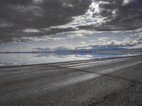 Scenic Road Along the Coastal Shoreline of Utah, USA