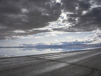 Scenic Road Along the Coastal Shoreline of Utah, USA