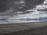 Scenic Road Along the Coastal Shoreline of Utah, USA