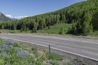 Scenic Road: Asphalt Ascent on Slate River