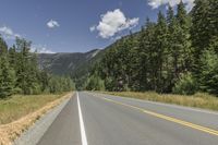 Scenic Road: Asphalt Through Mountains and Forest in British Columbia