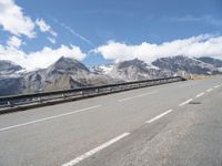 Scenic Road in Austria with Clear Sky and Mountain Landscape