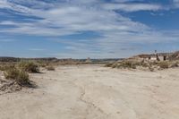 Scenic Road in Bardenas Reales, Navarre, Spain