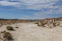 Scenic Road in Bardenas Reales, Navarre, Spain