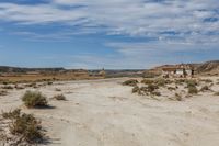 Scenic Road in Bardenas Reales, Navarre, Spain