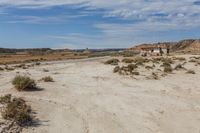 Scenic Road in Bardenas Reales, Navarre, Spain