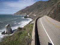 Scenic Road through Big Sur: Ocean and Mountains