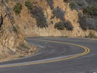 Scenic Road in California, USA - Mountain Landscape