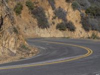 Scenic Road in California, USA - Mountain Landscape