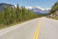 Scenic Road through Canada Mountains in British Columbia 001