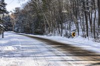 Scenic Road in Canada's Ontario: Enjoying Nature during the Day