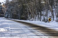 Scenic Road in Canada's Ontario: Enjoying Nature during the Day