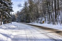 Scenic Road in Canada's Ontario: Enjoying Nature during the Day