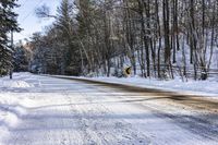 Scenic Road in Canada's Ontario: Enjoying Nature during the Day