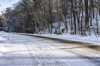 Scenic Road in Canada's Ontario: Enjoying Nature during the Day