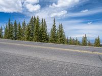 Scenic Road in Colorado: Clouds and Overlook