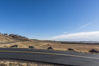 Scenic Road through Colorado Highland Mountain