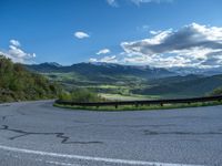 Scenic Road in Colorado with Pikes Peak Landscape