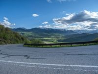 Scenic Road in Colorado with Pikes Peak Landscape