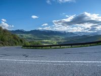 Scenic Road in Colorado with Pikes Peak Landscape