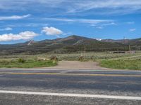 Scenic Road in Colorado, USA: Embracing Clear Blue Skies