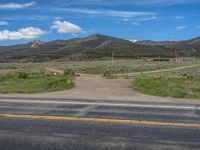 Scenic Road in Colorado, USA: Embracing Clear Blue Skies