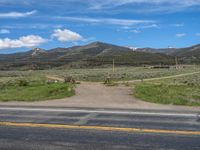 Scenic Road in Colorado, USA: Embracing Clear Blue Skies