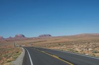 Scenic Road through the Desert
