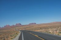 Scenic Road through the Desert