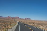 Scenic Road through the Desert
