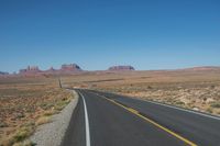 Scenic Road through the Desert