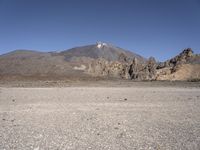 Scenic Road Through the Desert Landscape in Tenerife, Spain