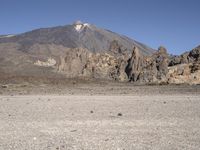 Scenic Road Through the Desert Landscape in Tenerife, Spain