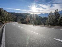 Scenic Road in Europe: Surrounded by Majestic Mountains