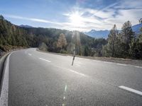 Scenic Road in Europe: Surrounded by Majestic Mountains