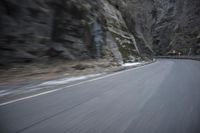 Scenic Road through German Alps with Snow-covered Mountains
