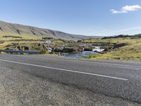 Scenic Road through Highland Mountains in Iceland