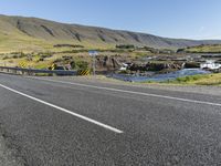 Scenic Road through Highland Mountains in Iceland