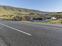 Scenic Road through Highland Mountains in Iceland