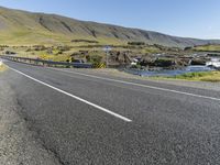 Scenic Road through Highland Mountains in Iceland