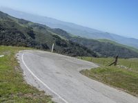 Scenic Road in the Highlands of California, USA