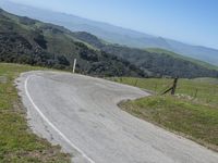 Scenic Road in the Highlands of California, USA