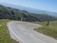 Scenic Road in the Highlands of California, USA