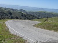 Scenic Road in the Highlands of California, USA