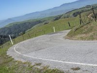 Scenic Road in the Highlands of California, USA