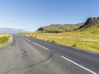 Scenic Road through Icelandic Highland