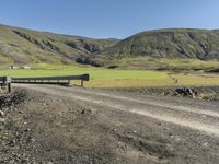 Scenic Road Through Icelandic Highlands with Mountain Landscape