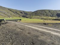 Scenic Road Through Icelandic Highlands with Mountain Landscape