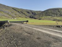 Scenic Road Through Icelandic Highlands with Mountain Landscape