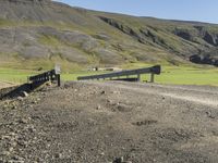 Scenic Road Through Icelandic Highlands with Mountain Landscape